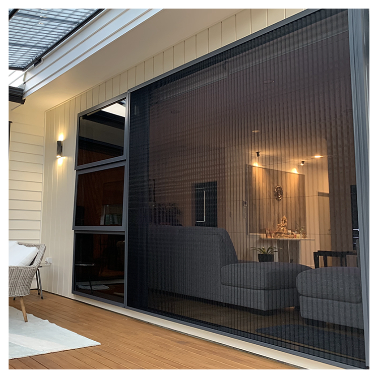 Screen Top Mesh - Retractable Anti-Insect Horizontal Open Fly Screen