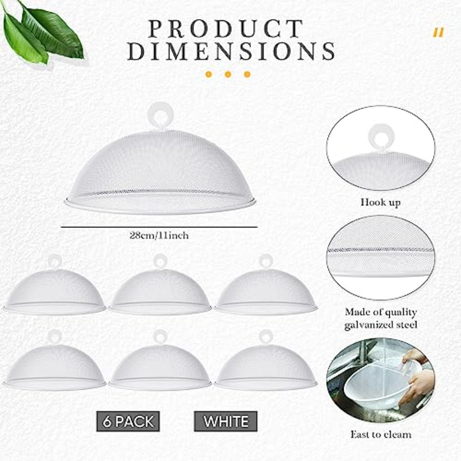 Gerrii 6 Pcs Metal Mesh Food C - مراجعة Screen Top Mesh وسعره