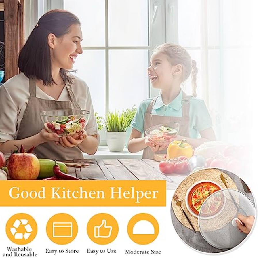 Gerrii 6 Pcs Metal Mesh Food C - مراجعة Screen Top Mesh وسعره