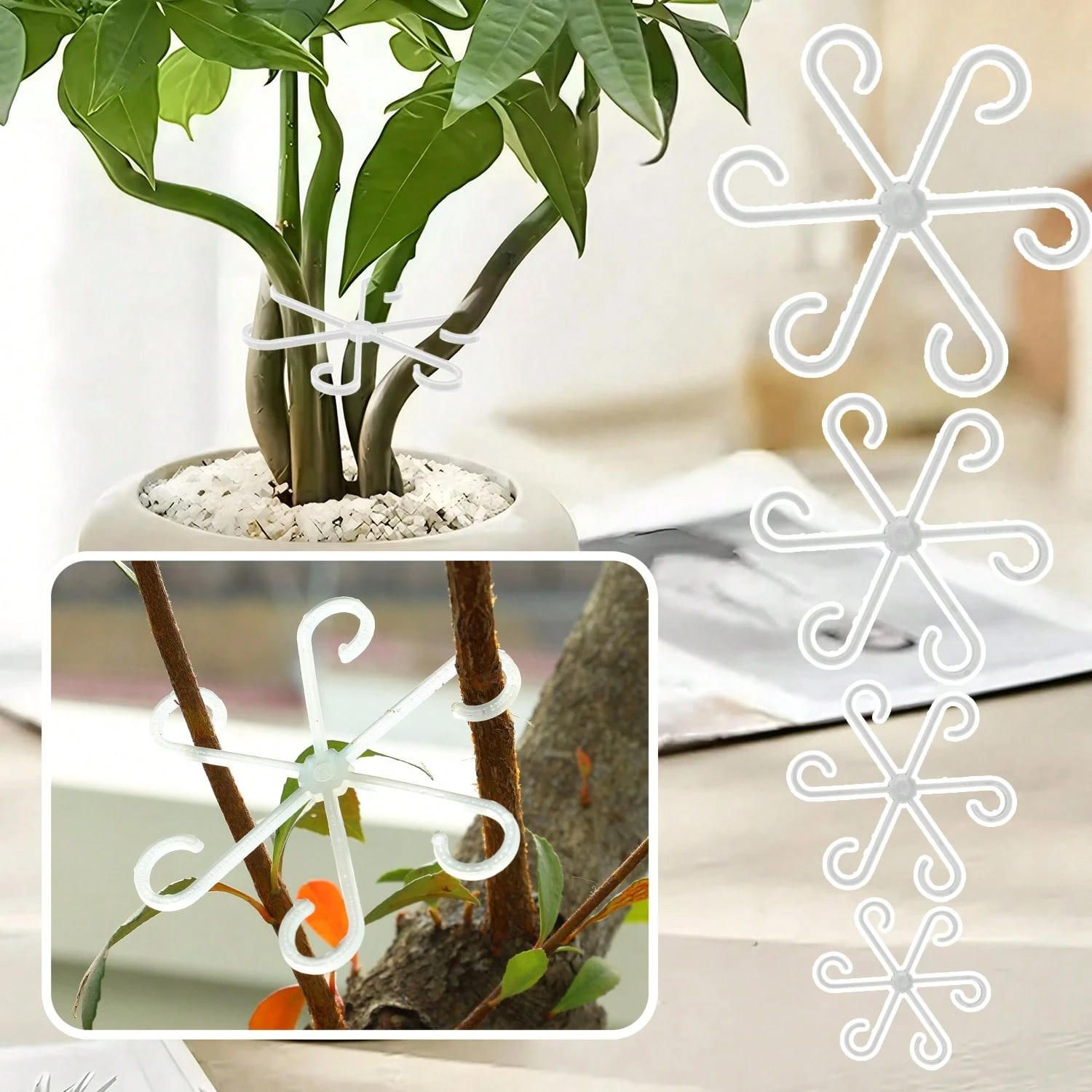 1Pc Plastic Plant Support Clip - مراجعة Vine Climbing Plastic وسعره