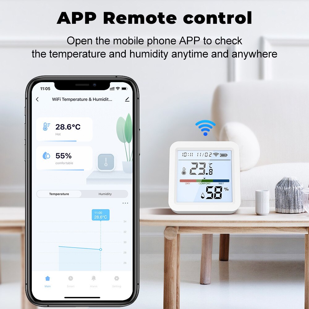 Tuya New WiFi Temperature Humi - مراجعة Digital Hygrometer Probe وسعره