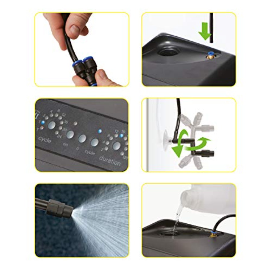 Reptile terrarium misting syst - مراجعة Misting Nozzle Reptile وسعره