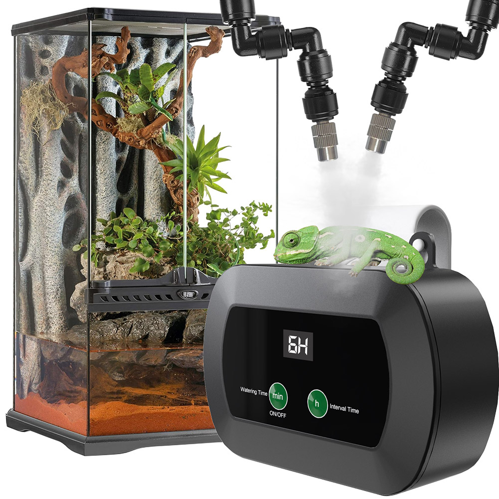 Automatic Reptile Mist Sprinkl - مراجعة Terrarium Fogger Ultrasonic وسعره