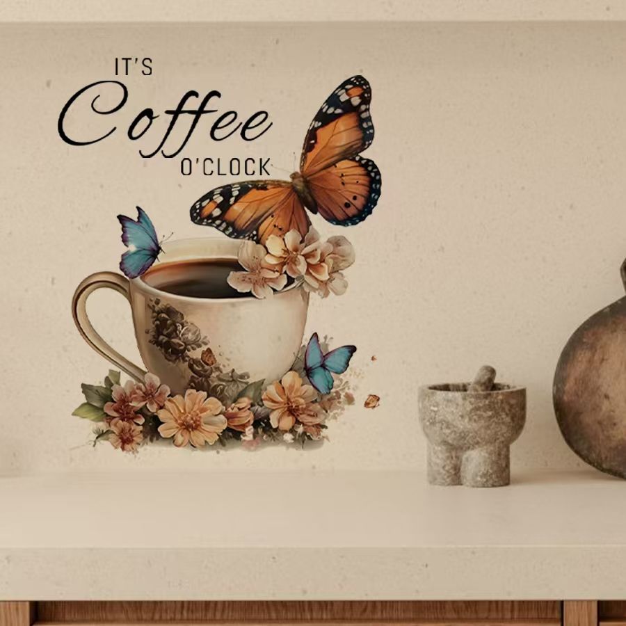IT's Coffee O'Clock Creative P - مراجعة Pvc Panel Background وسعره