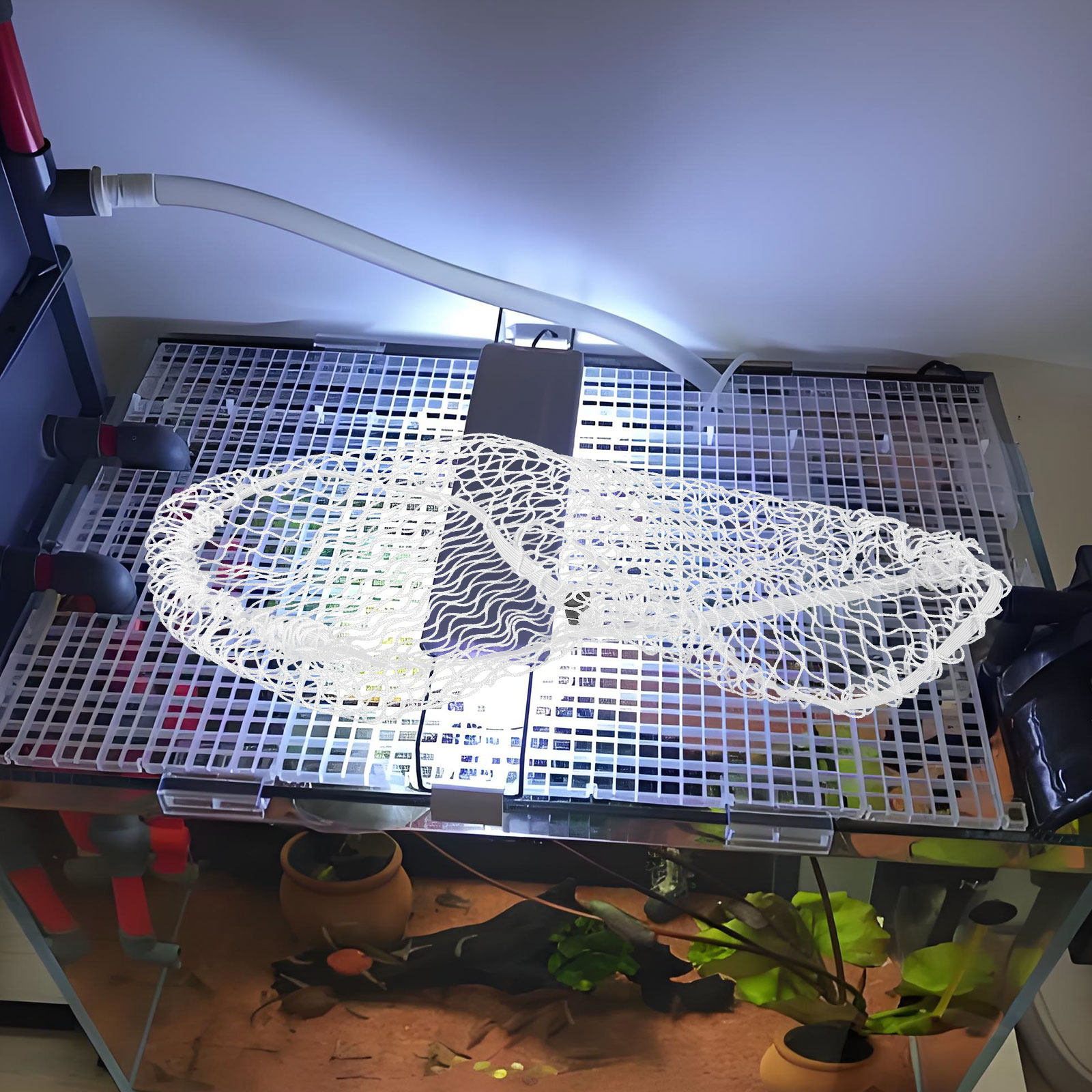Aquarium Nylon Top Cover 40x20 - مراجعة Screen Top Mesh وسعره