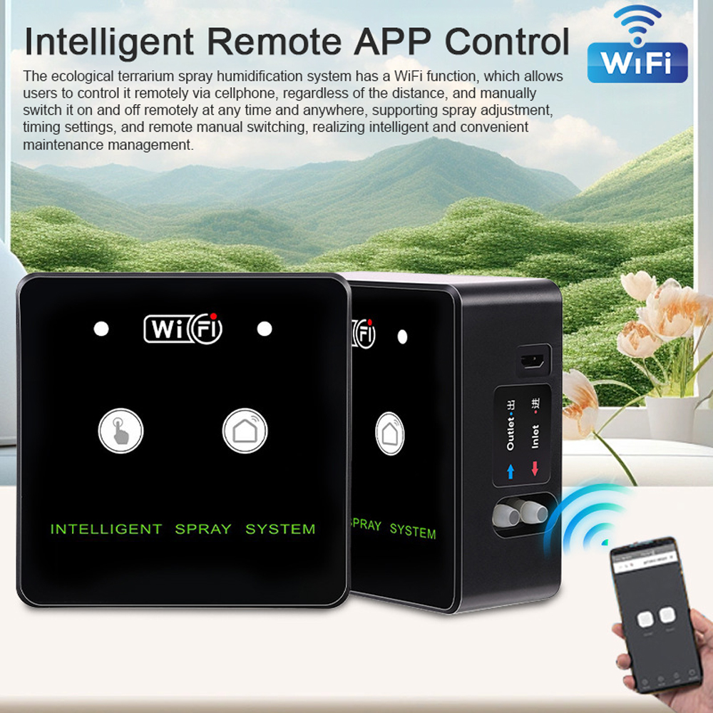 360° Rotatable Wifi Rainforest - مراجعة Terrarium Fogger Ultrasonic وسعره