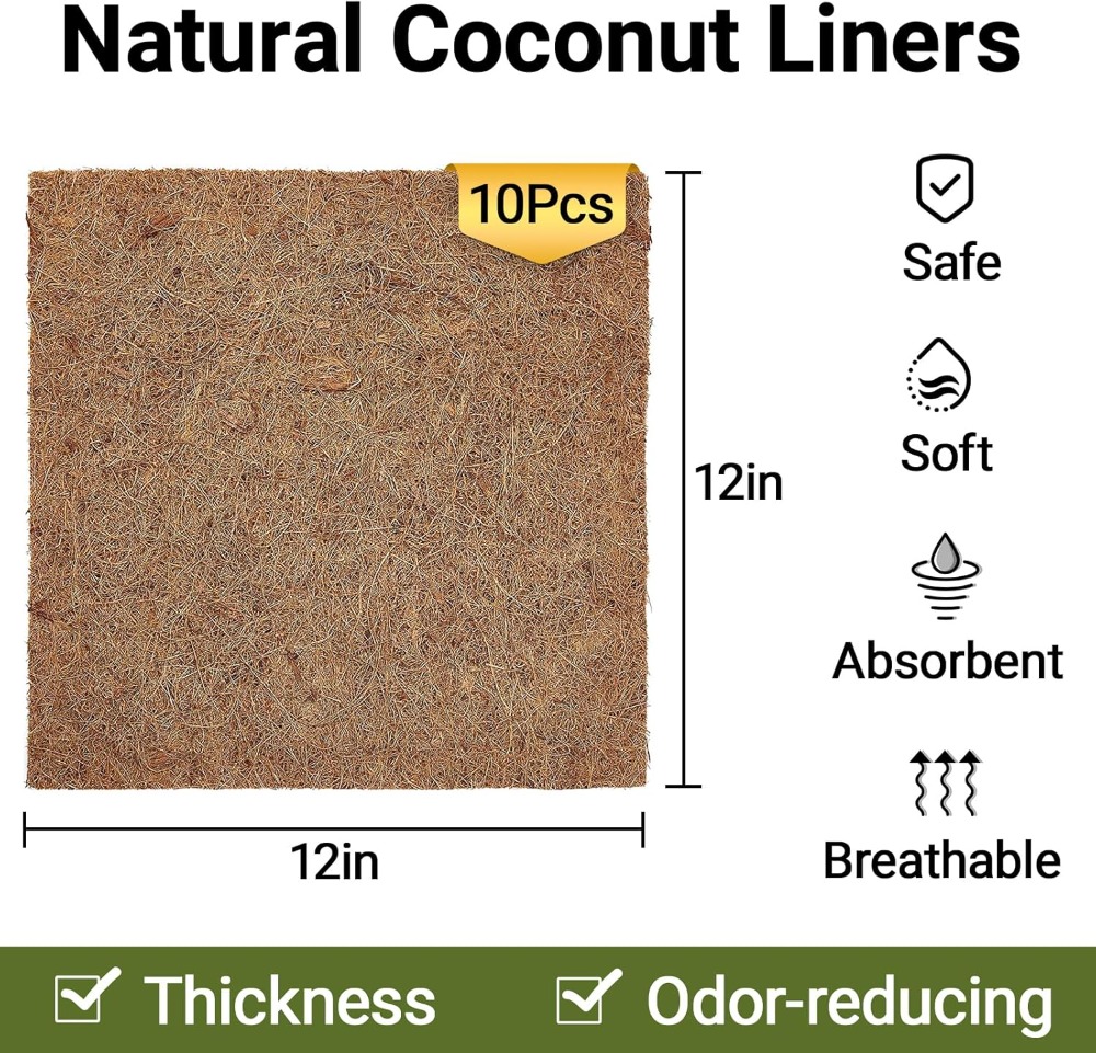 10 Pcs Natural Coconut Fiber R - مراجعة Substrate Coconut Fiber وسعره