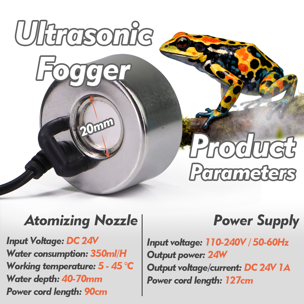 Ultrasonic Fogger w/ Water Sen - مراجعة Terrarium Fogger Ultrasonic وسعره