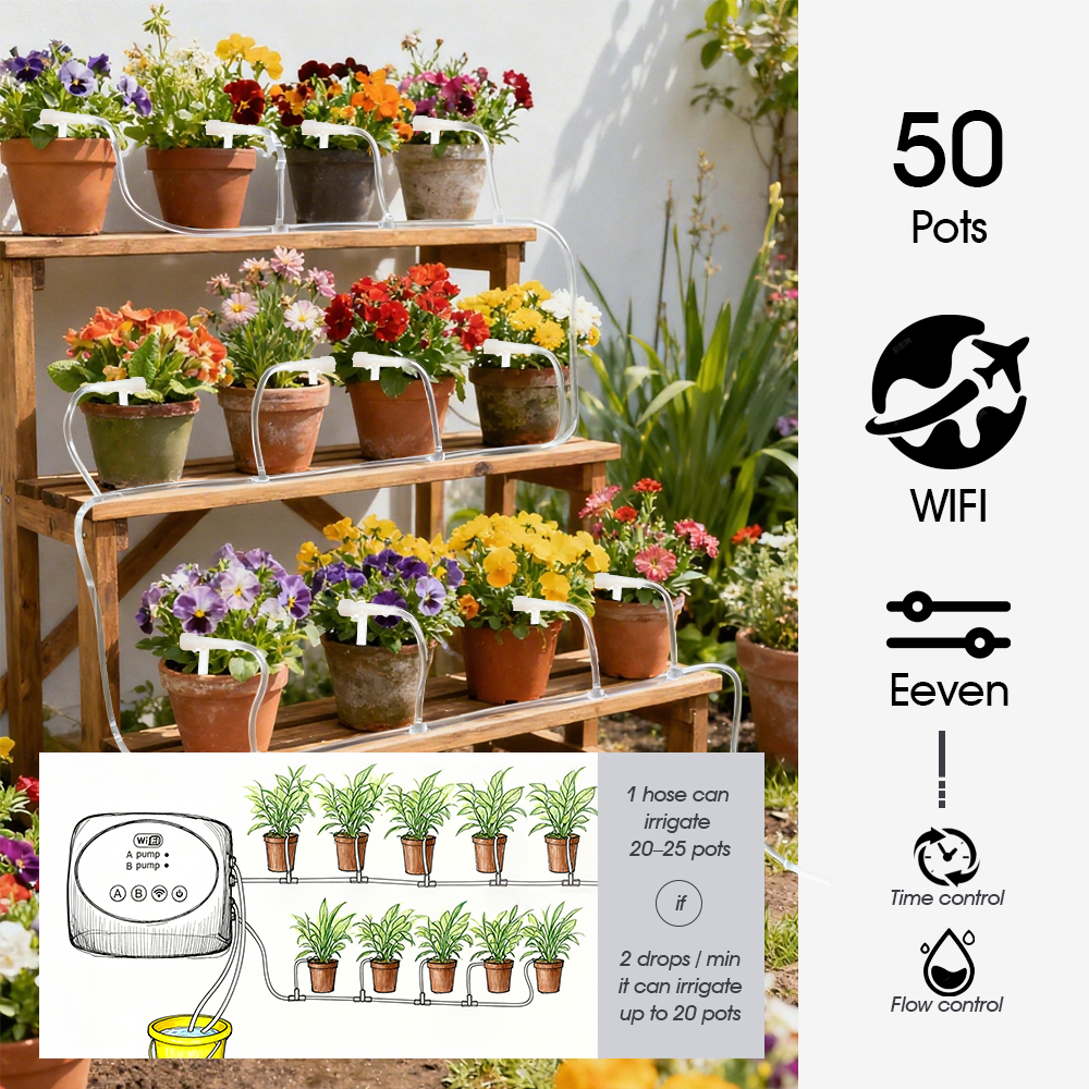 Garden Smart Dual Outlets Pump - مراجعة Timer Dual Outlet وسعره
