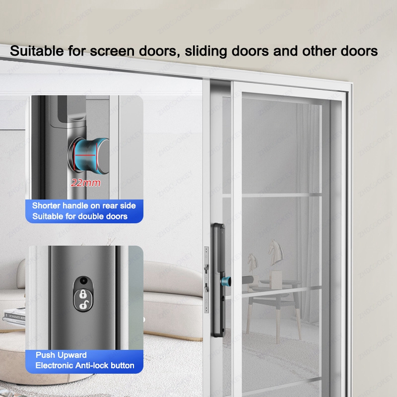 Smart Door Lock With Fingerpri - مراجعة Glass Door Hinge وسعره