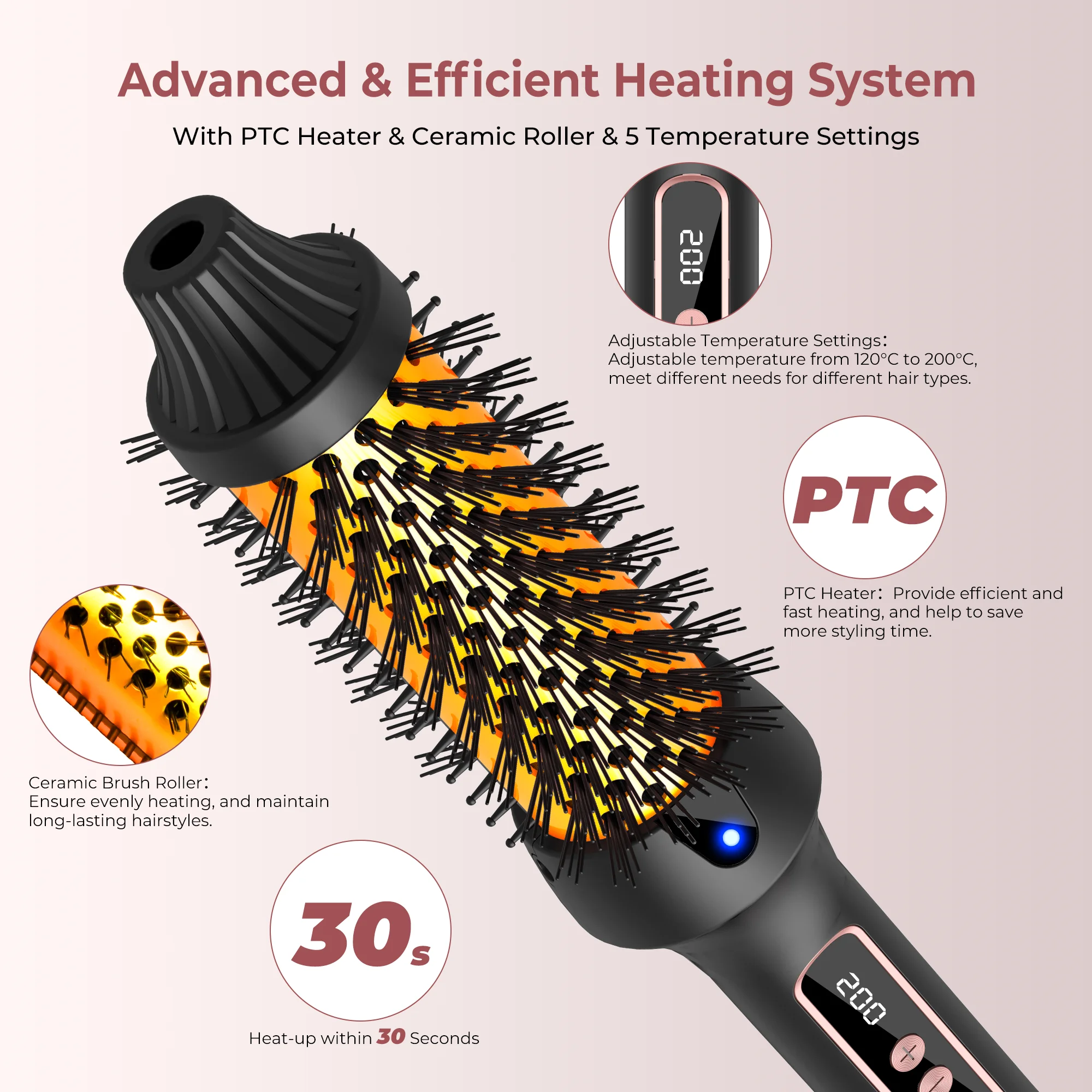 3 in1 Thermal Brush Ionic Heat - مراجعة Ceramic Heat Emitter وسعره