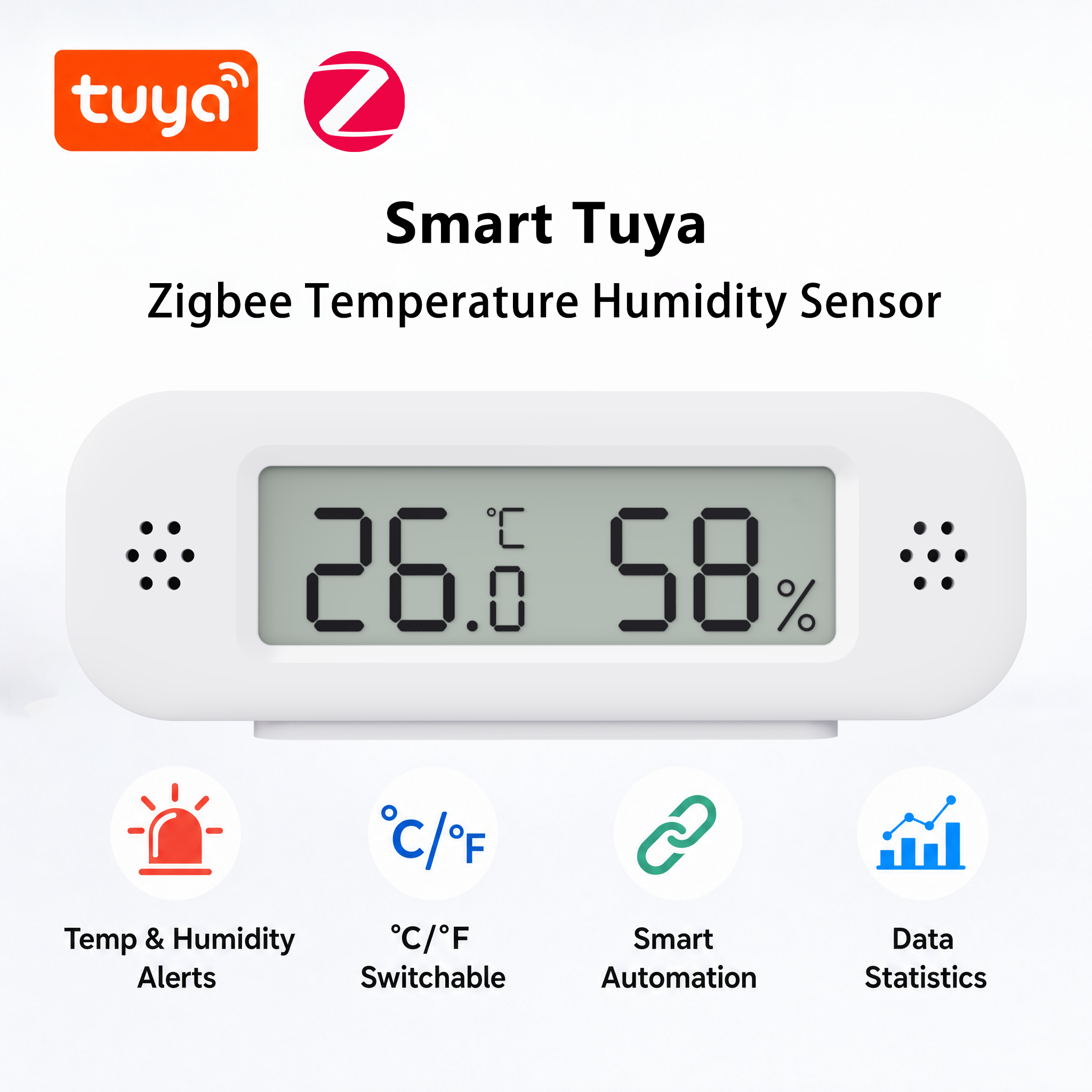 Tuya Zigbee 3.0 Mini Temperatu - مراجعة Digital Hygrometer Probe وسعره