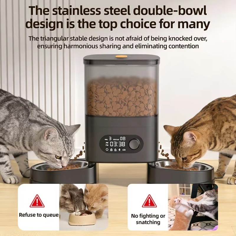Automatic Pet Feeder Smart Cat - مراجعة Timer Dual Outlet وسعره