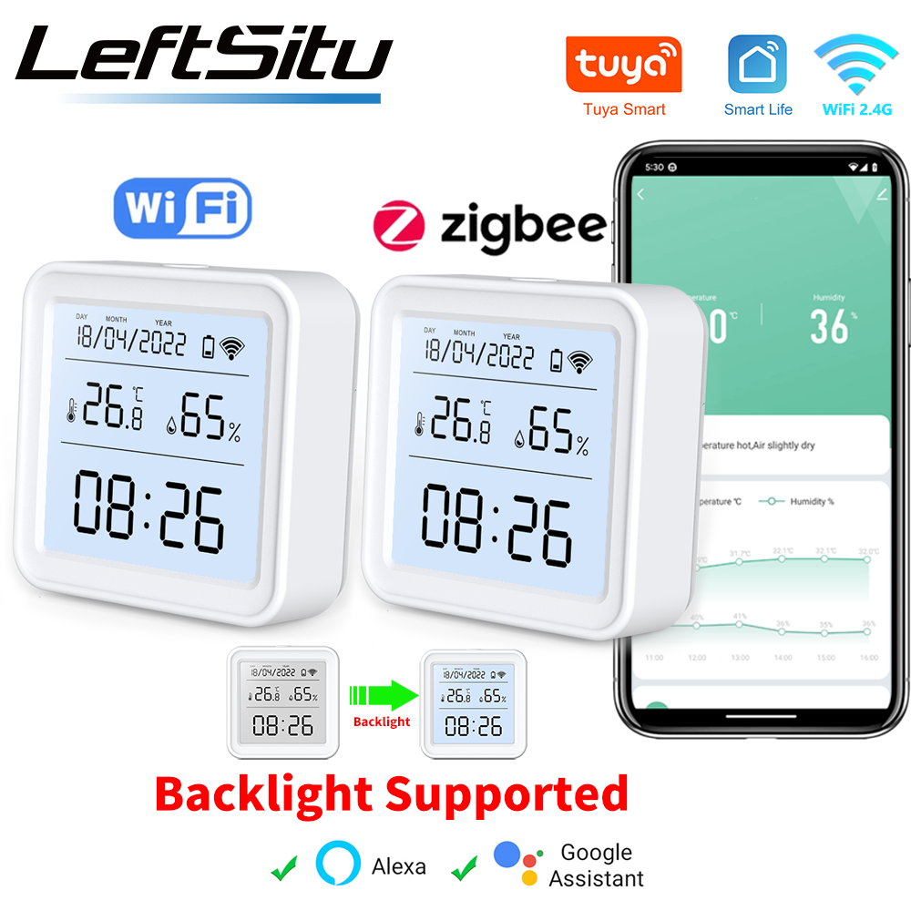 Tuya Zigbee WiFi Temperature H - مراجعة Digital Hygrometer Probe وسعره