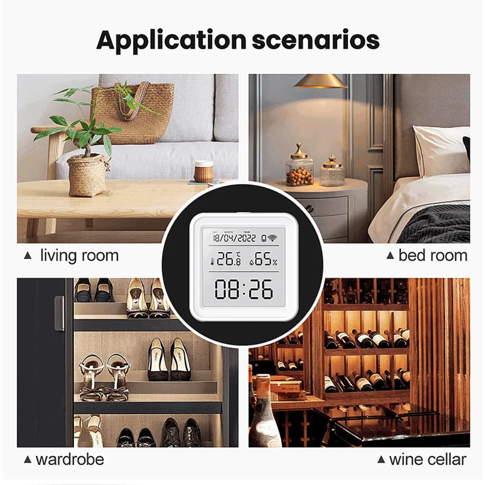 Tuya Zigbee WiFi Temperature H - مراجعة Digital Hygrometer Probe وسعره