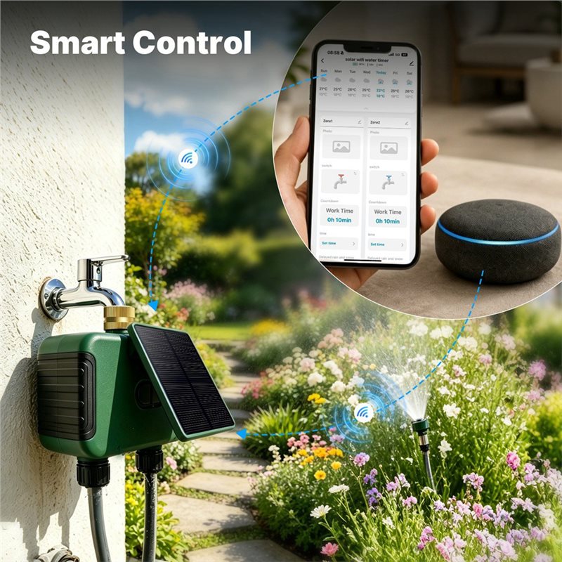 ABMR-Tuya Wifi Smart Solar Dua - مراجعة Timer Dual Outlet وسعره