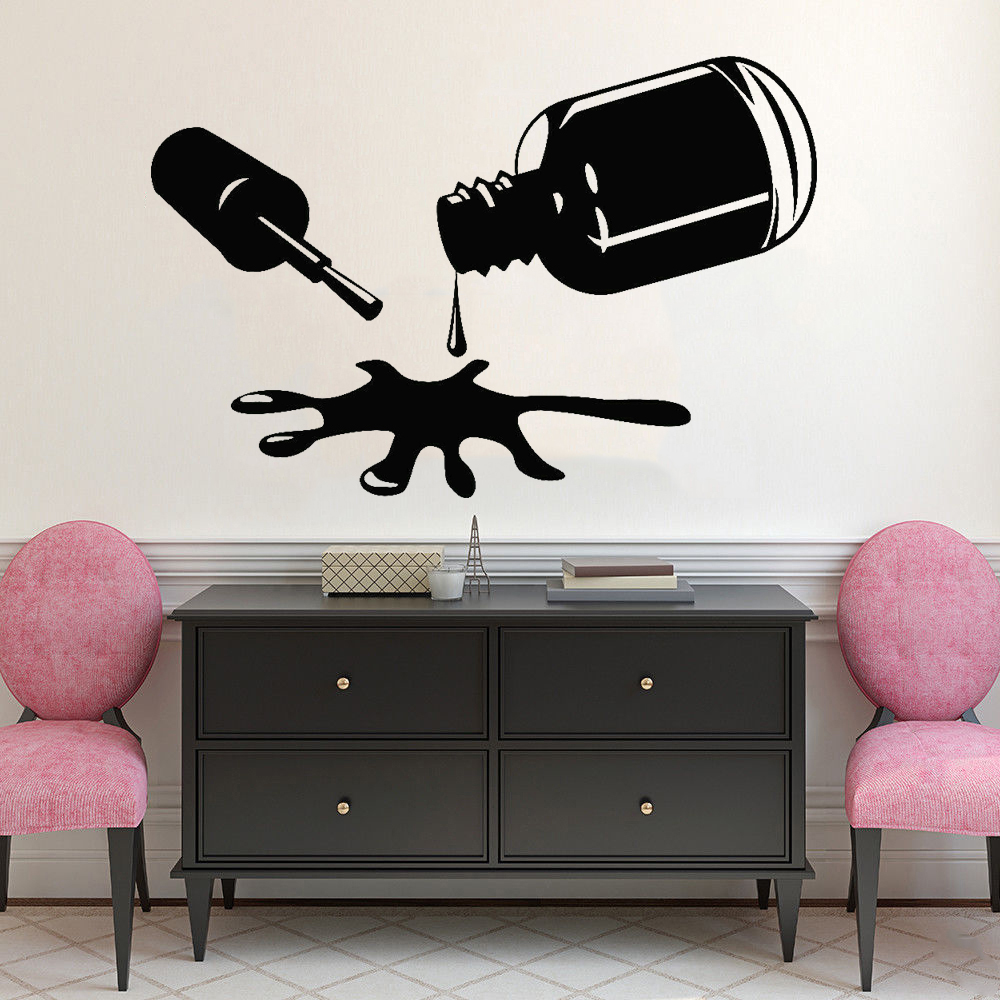 Nails Polish Wall Decals Bedro - مراجعة Pvc Panel Background وسعره