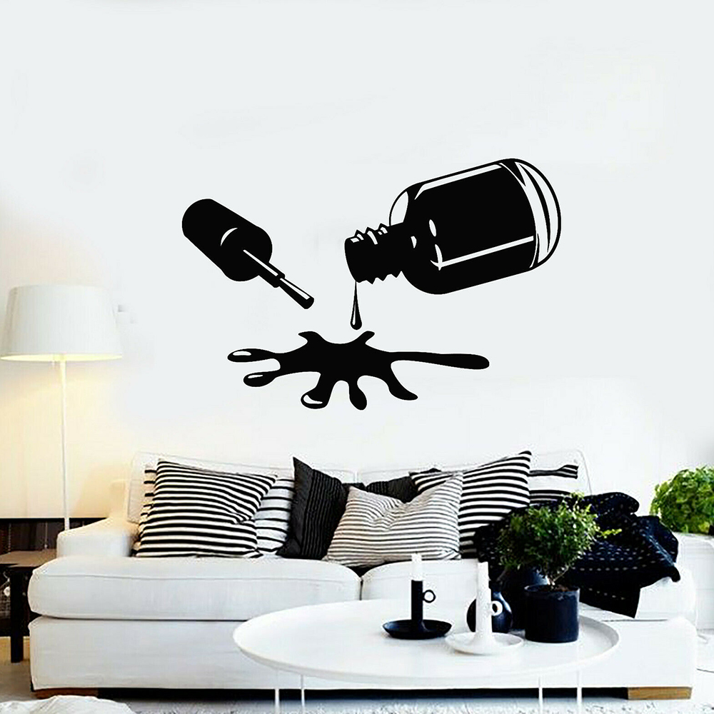 Nails Polish Wall Decals Bedro - مراجعة Pvc Panel Background وسعره