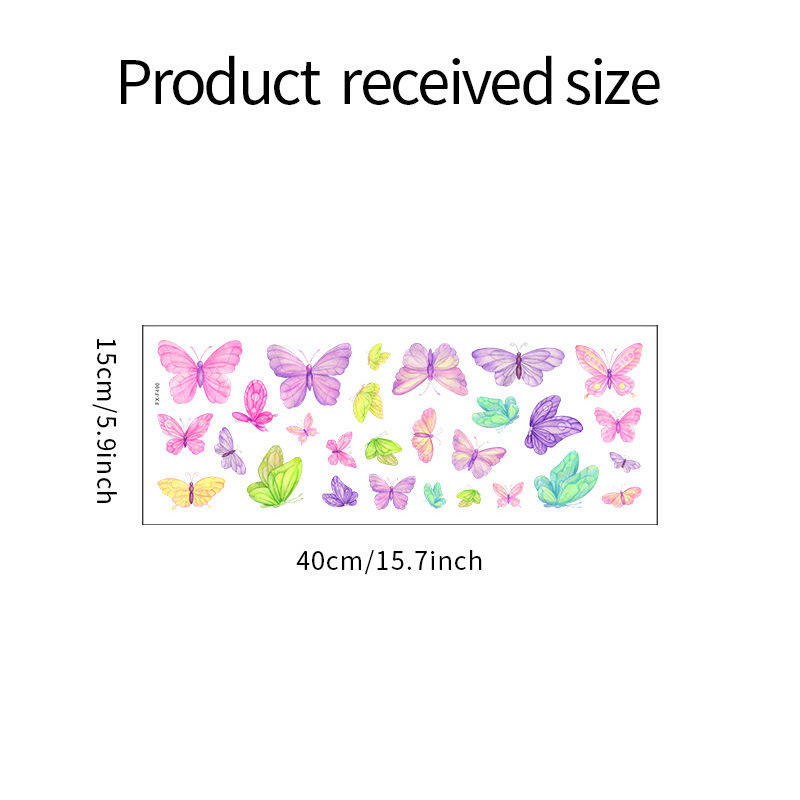 Romantic butterfly Wall Sticke - مراجعة Pvc Panel Background وسعره