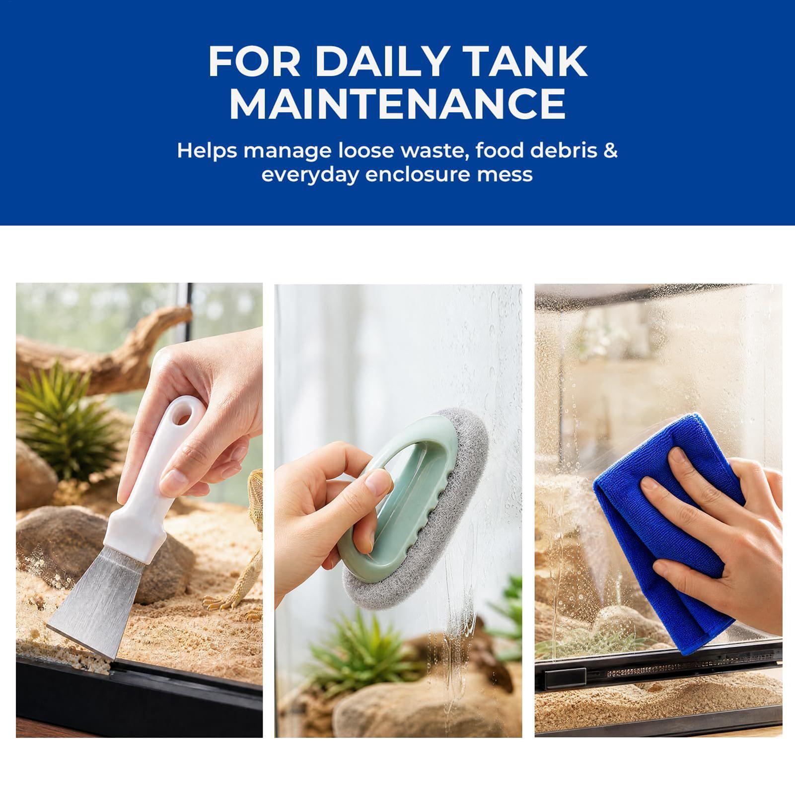 Reptile Tank Cleaning Kit With - مراجعة Feeding Tong Stainless وسعره
