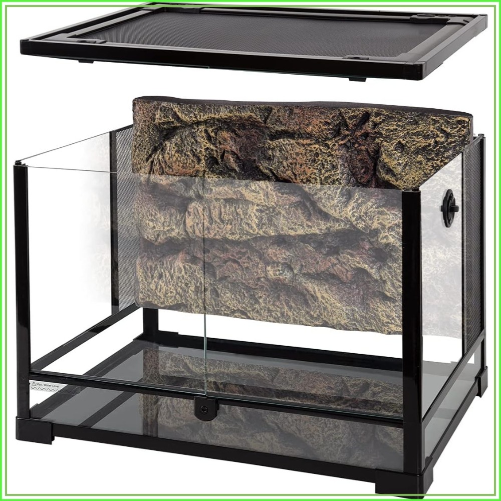 34 Gallon Reptile Glass Terrar - مراجعة Glass Door Hinge وسعره