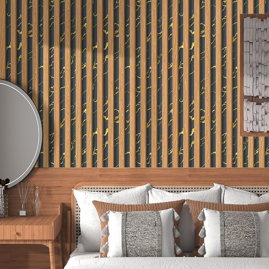 Yellow Grid Striped Self-adhes - مراجعة Pvc Panel Background وسعره