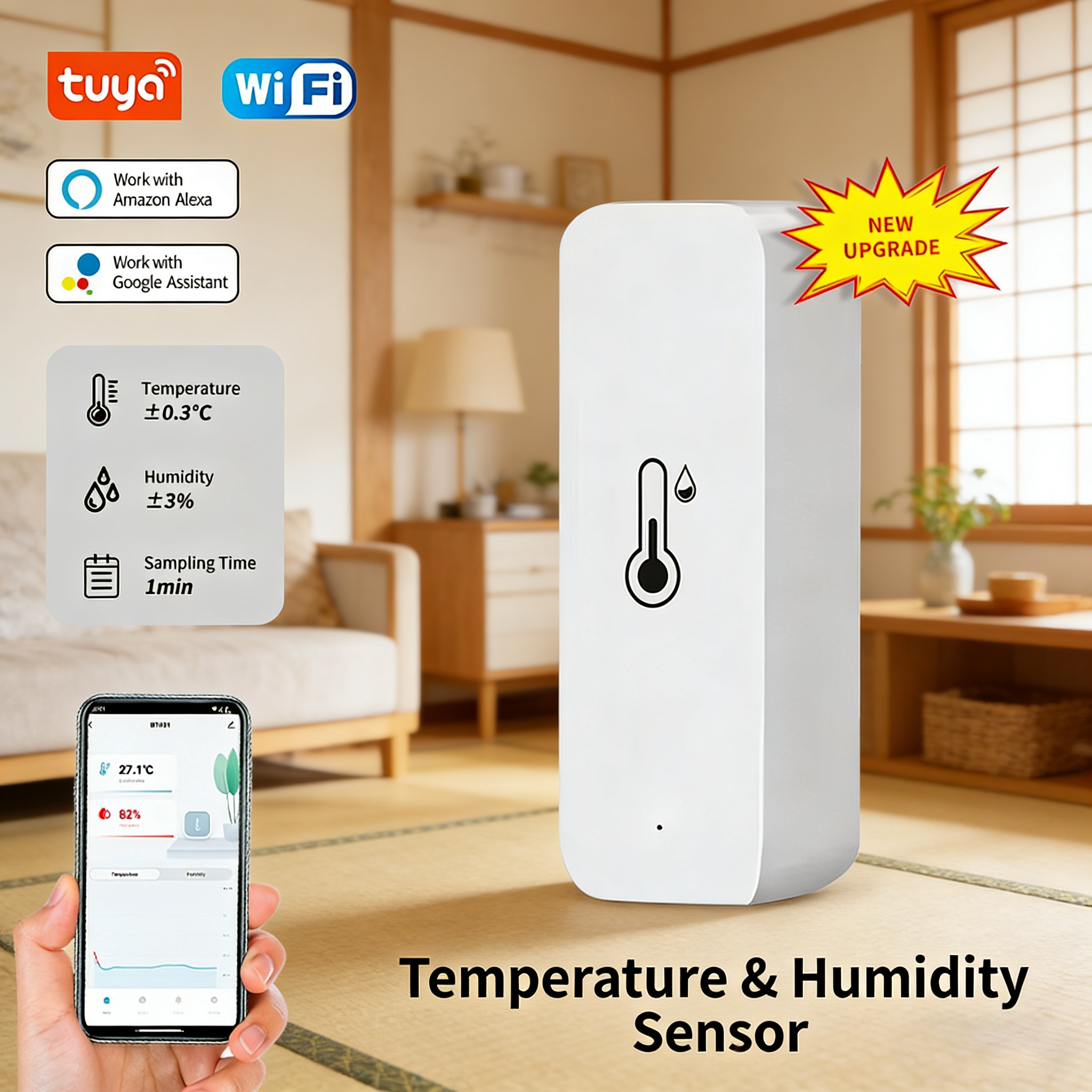 Tuya Smart WiFi Temperature Hu - مراجعة Digital Hygrometer Probe وسعره
