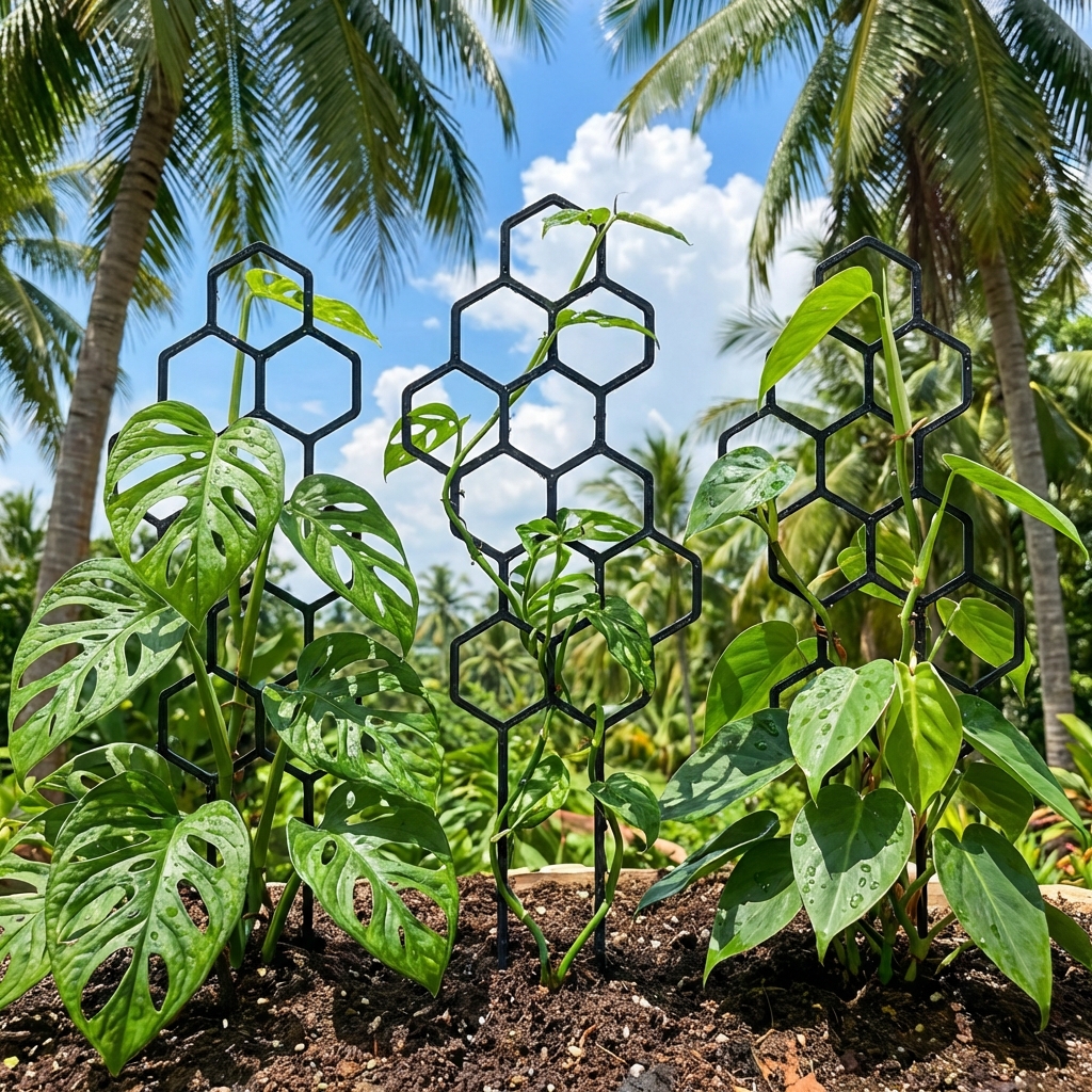 2pcsHoneycomb Design Plant Tre - مراجعة Vine Climbing Plastic وسعره