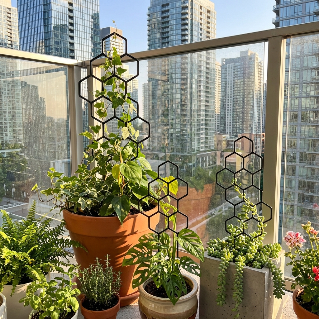 2pcsHoneycomb Design Plant Tre - مراجعة Vine Climbing Plastic وسعره