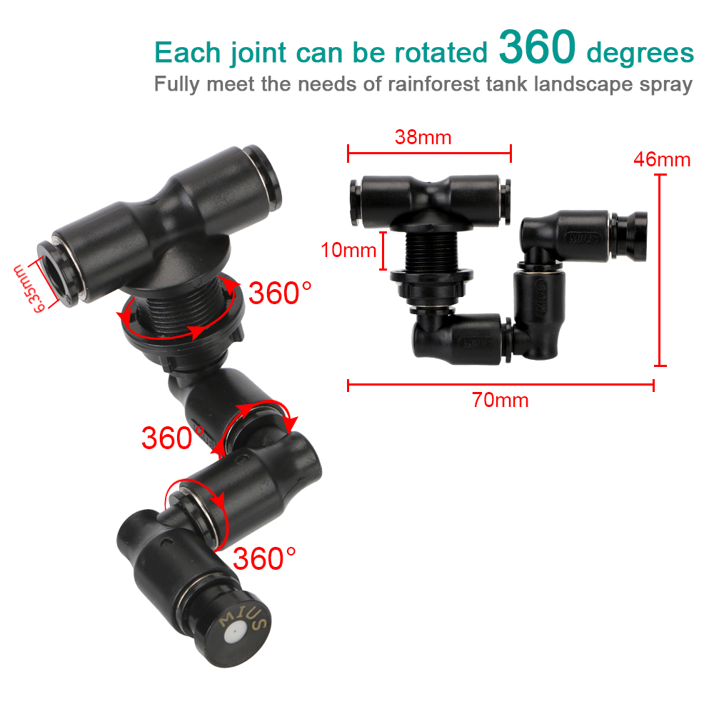 360° Adjustable Spray Nozzle S - مراجعة Terrarium Fogger Ultrasonic وسعره