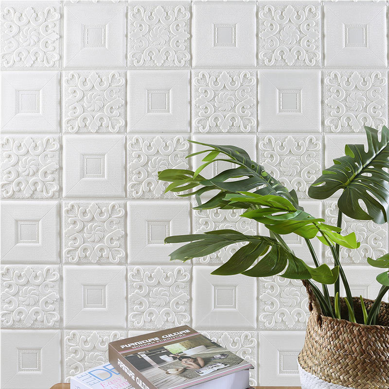 10pcs 3D Tile Brick Wall Stick - مراجعة Pvc Panel Background وسعره