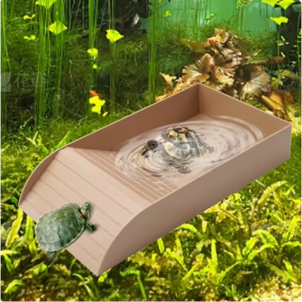 Turtle Bathing Pool Feeding Di - مراجعة Water Dish Reptile وسعره