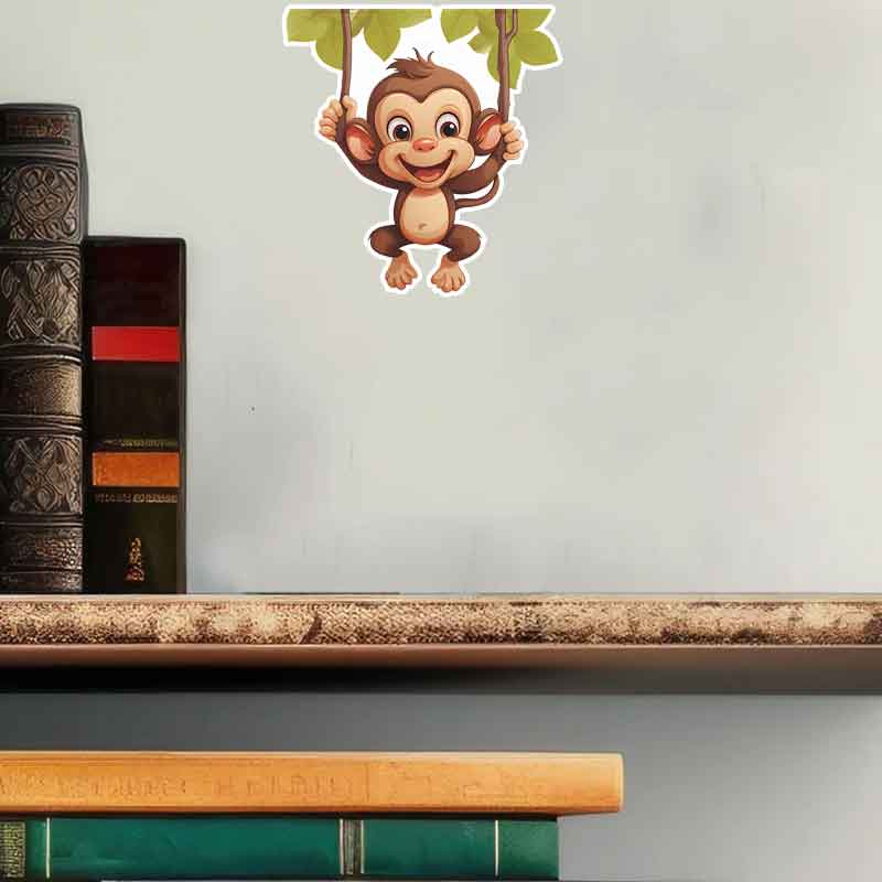 Cute little monkey living room - مراجعة Pvc Panel Background وسعره