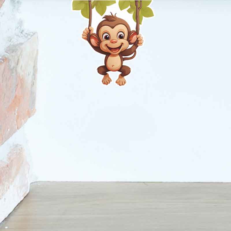 Cute little monkey living room - مراجعة Pvc Panel Background وسعره