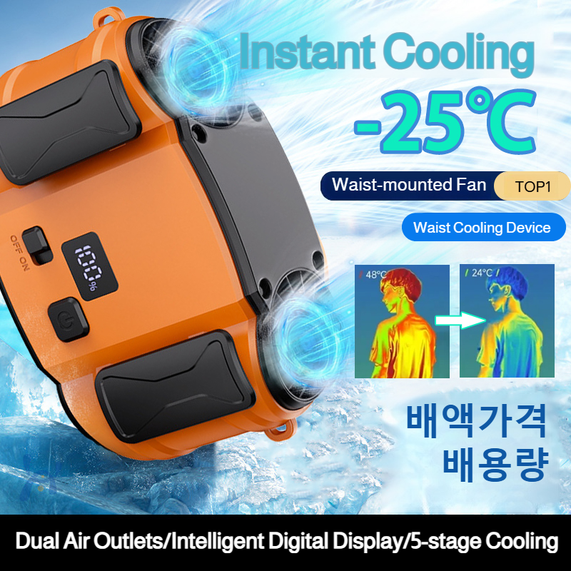 Outdoor Double Air Outlet Fan  - مراجعة Timer Dual Outlet وسعره