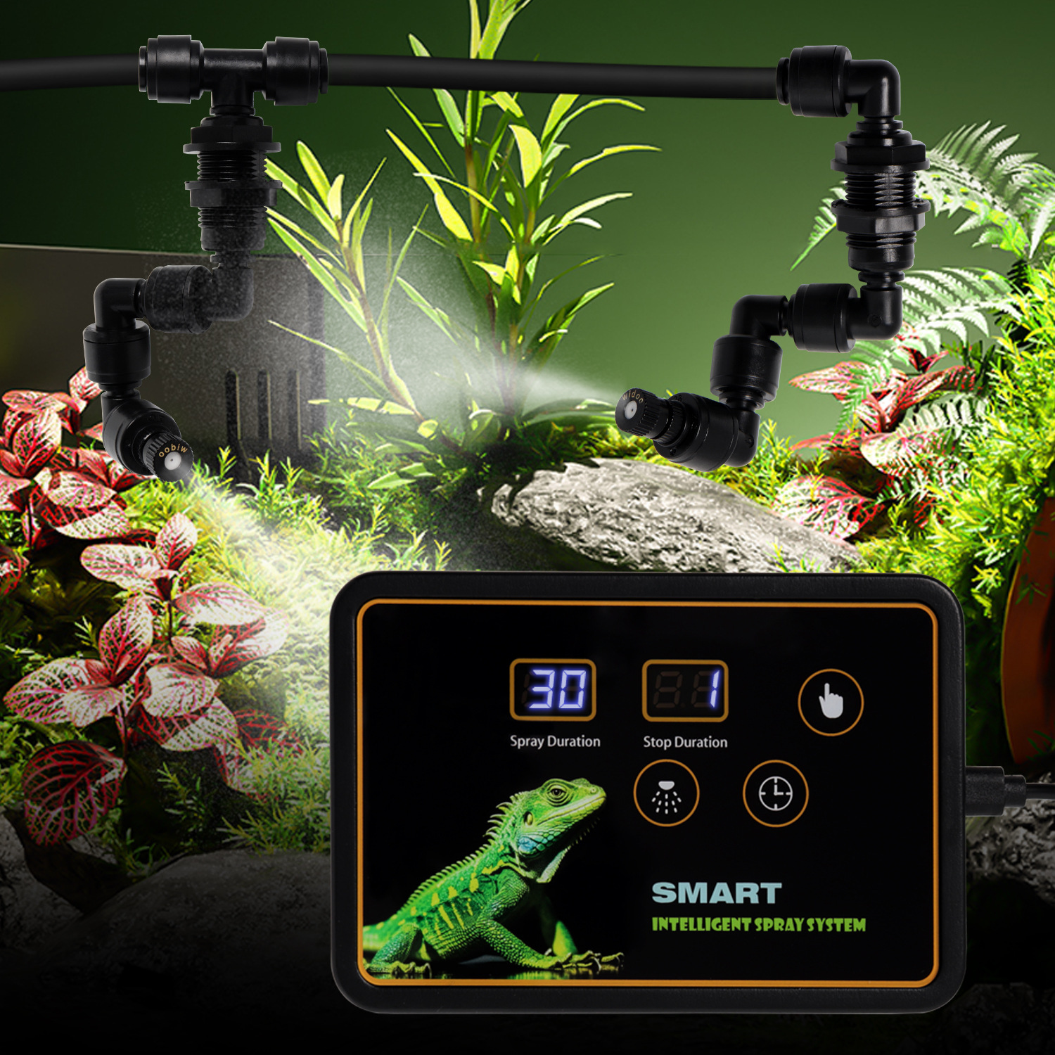Automatic Reptile Spray System - مراجعة Terrarium Fogger Ultrasonic وسعره