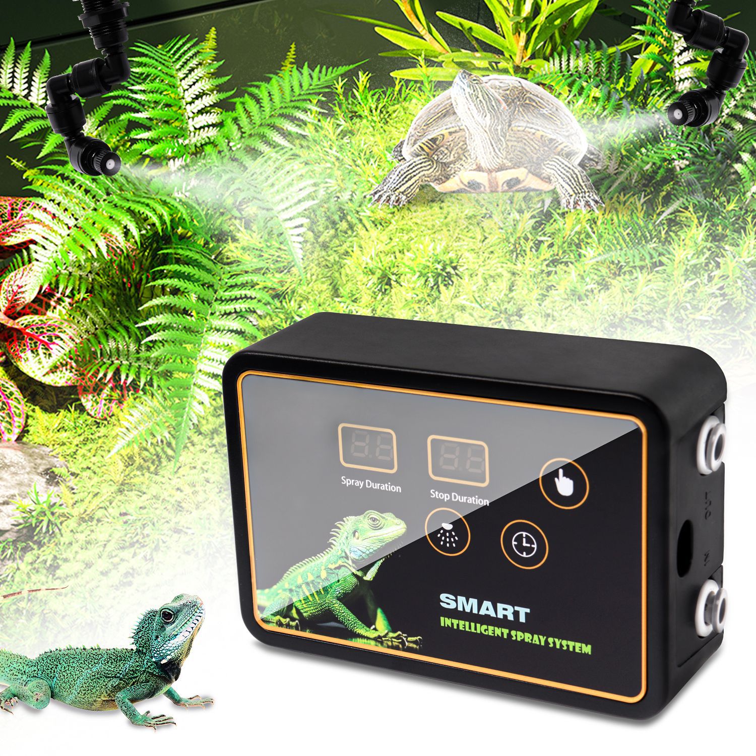 Automatic Reptile Spray System - مراجعة Terrarium Fogger Ultrasonic وسعره