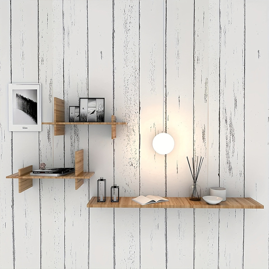 Retro Style White Wood Grain M - مراجعة Pvc Panel Background وسعره