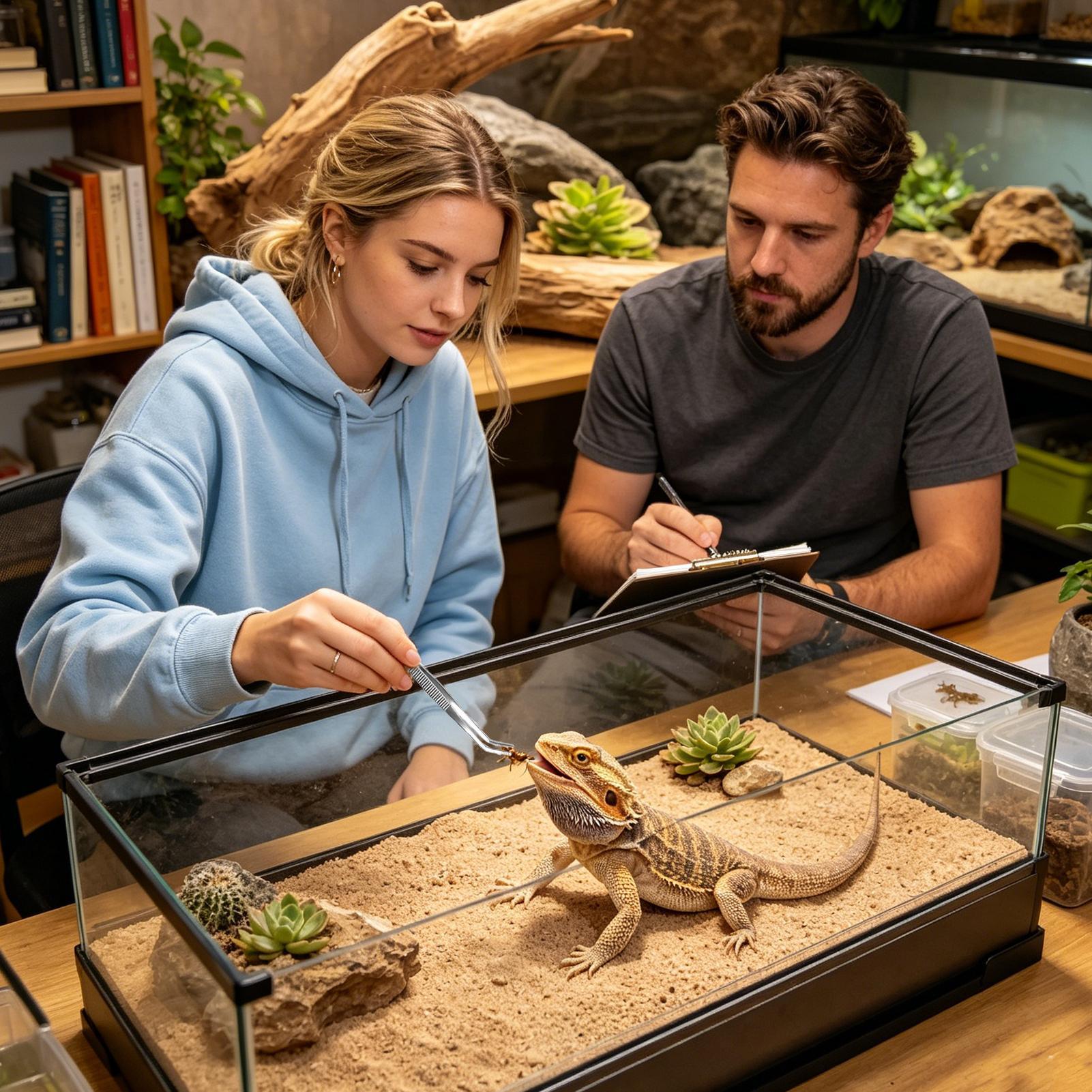 Bearded Dragon Tank Cleaning K - مراجعة Feeding Tong Stainless وسعره