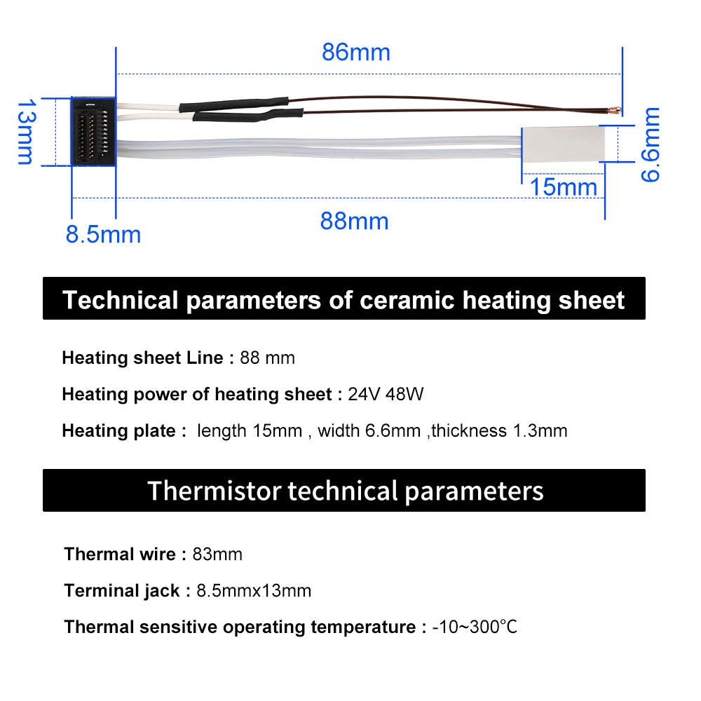 For Bambu Lab P1S P1P Thermist - مراجعة Ceramic Heat Emitter وسعره