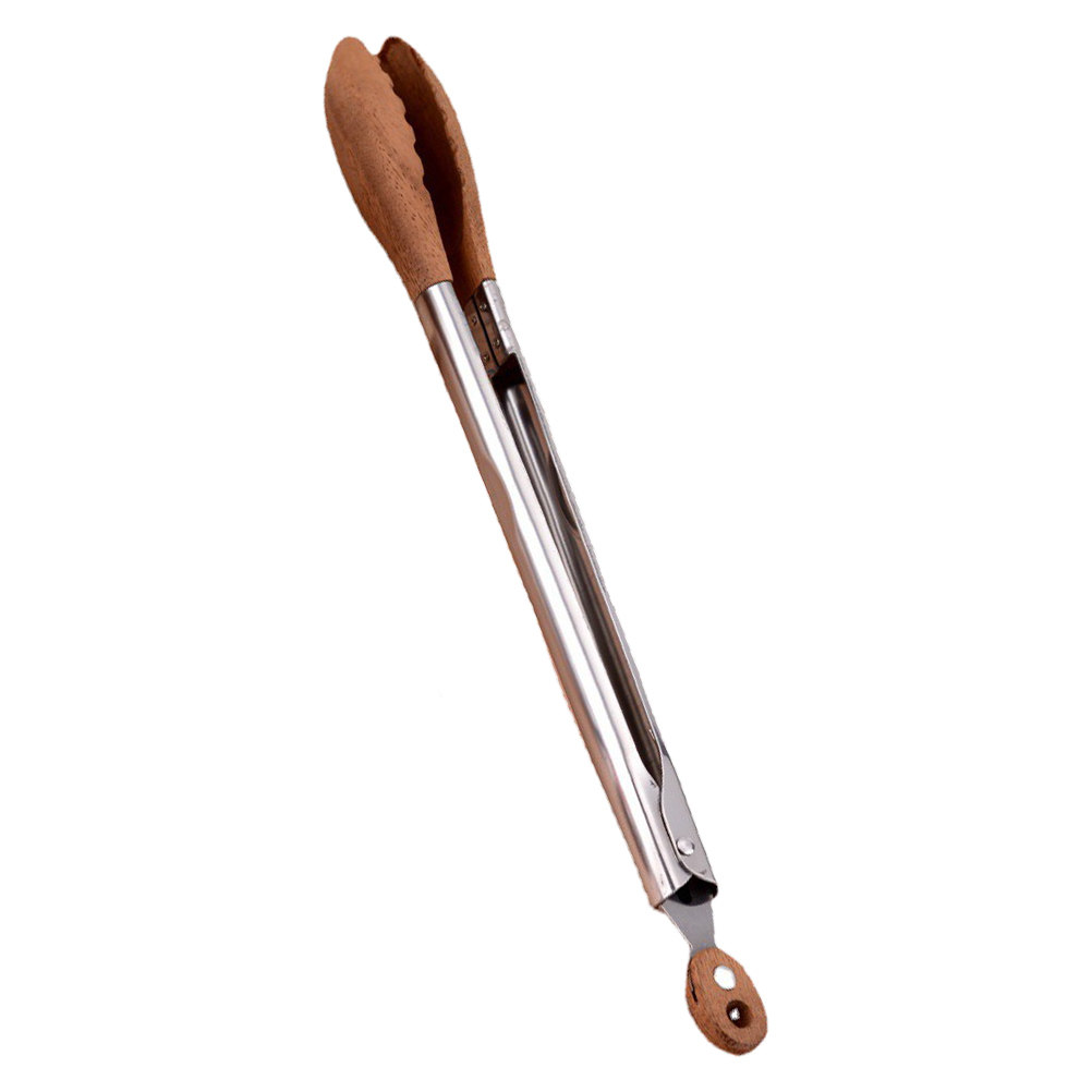 Walnut Wood Stainless Steel Fo - مراجعة Feeding Tong Stainless وسعره