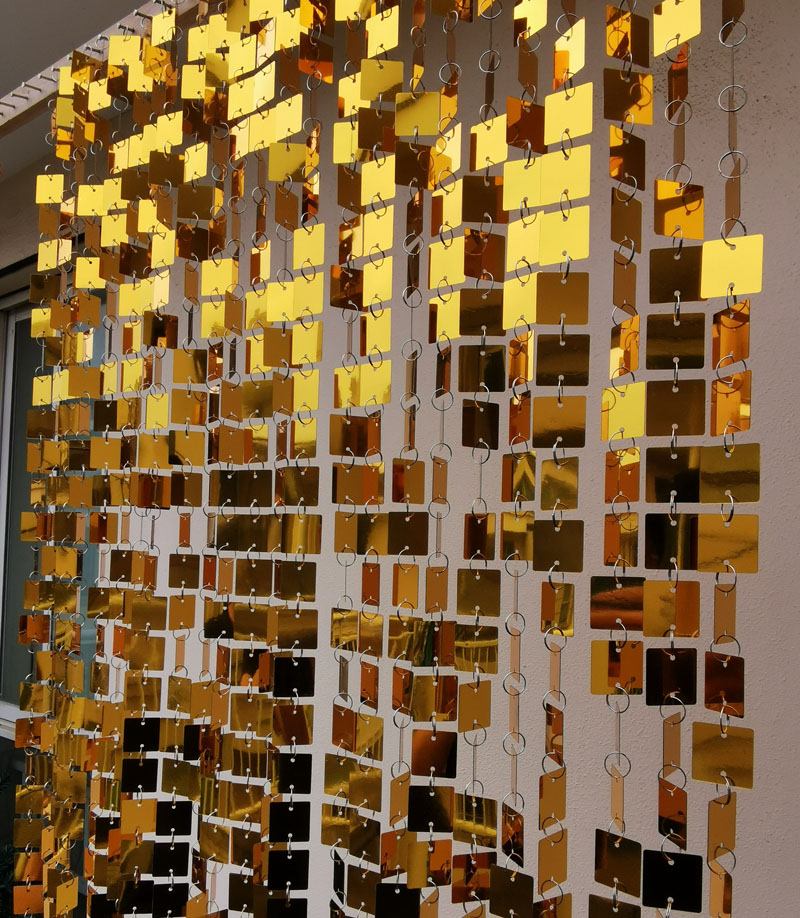 3cm Gold Silver Square Sequins - مراجعة Pvc Panel Background وسعره