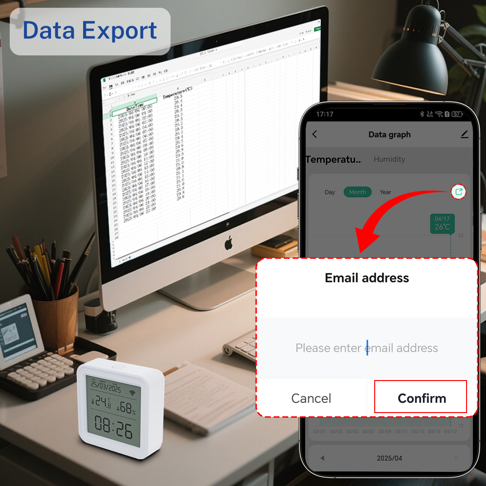Tuya WIFI Temperature Humidity - مراجعة Digital Hygrometer Probe وسعره
