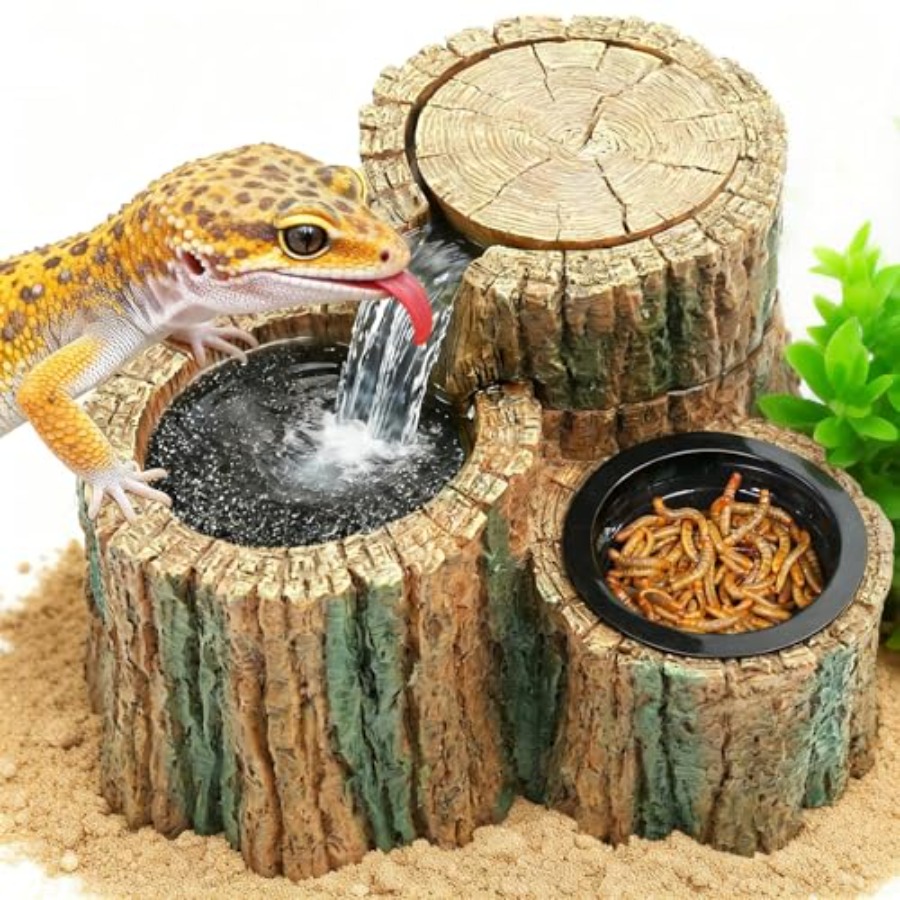 2 in 1 Reptile Water Fountain  - مراجعة Water Dish Reptile وسعره
